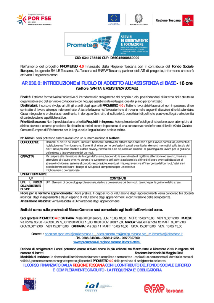 thumbnail of Def MASSA AP.036 INTRODUZ ADDETTO ASSISTENZA BASE 2018 REV 3 PIO
