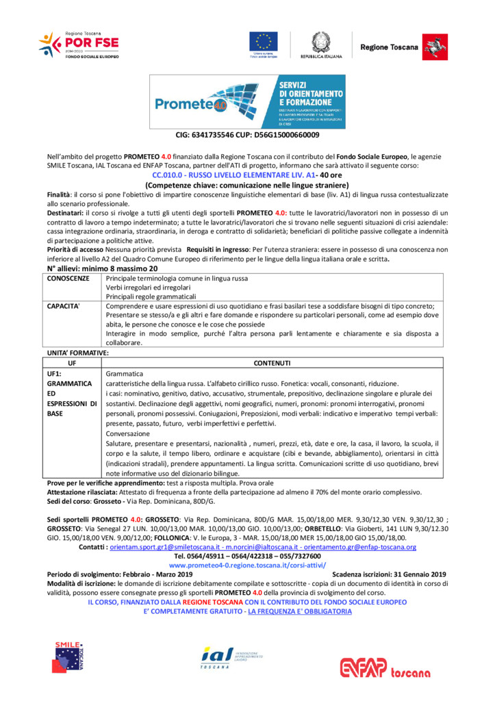 thumbnail of CC 010 0 – RUSSO LIVELLO ELEMENTARE LIV A1 – 40 ore