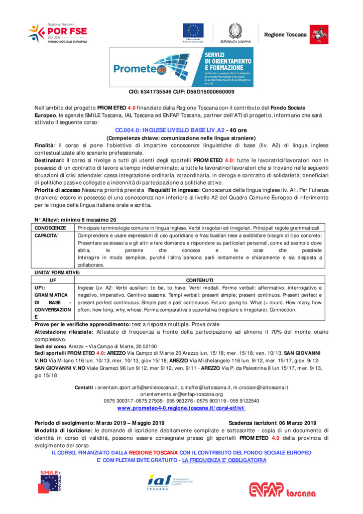 thumbnail of AREZZO cc 004 -INGLESE LIV A2 – 2019 rev 2