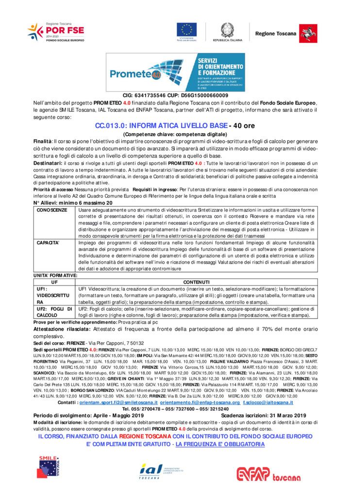 thumbnail of FIRENZE CC.013.0 INFORMATICA LIV BASE 2019 REV 1