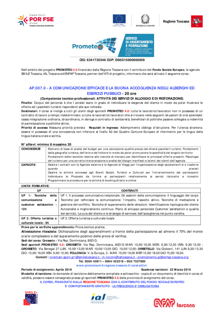 thumbnail of GR AP.007.0 – COMUN EFFICACE BUONA ACCOGLIENZA ALBERGHI ESERC PUB – rev 2