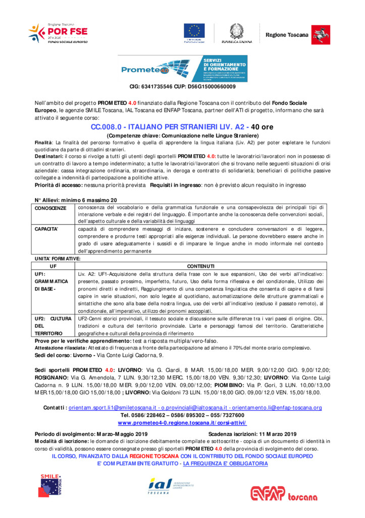 thumbnail of LIVORNO CC 008 – Italiano per stranieri A2 2019 – rev 2